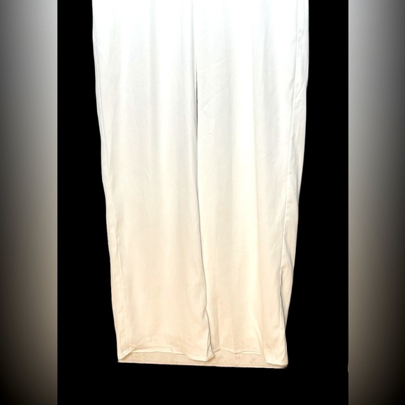 NWT Lulus Angelic Aesthetic Ivory Satin Bow Back Sleeveless V-Neck Jumpsuit, S - Picture 8 of 13